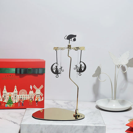 Carrusel giratorio decorativo para vela con movimiento térmico