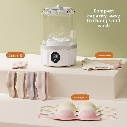 Mini Lavadora Portátil Inalámbrica para Ropa Pequeña