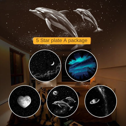 Luz nocturna de proyección USB con control táctil