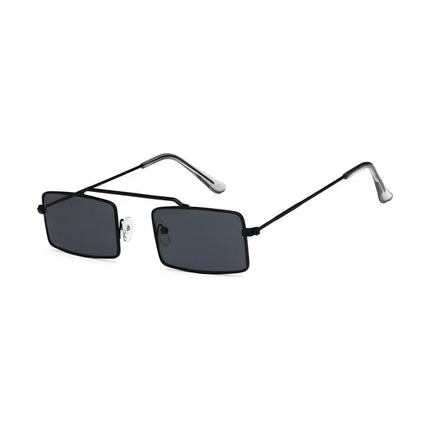 Gafas de sol rectangulares para mujer con montura metálica