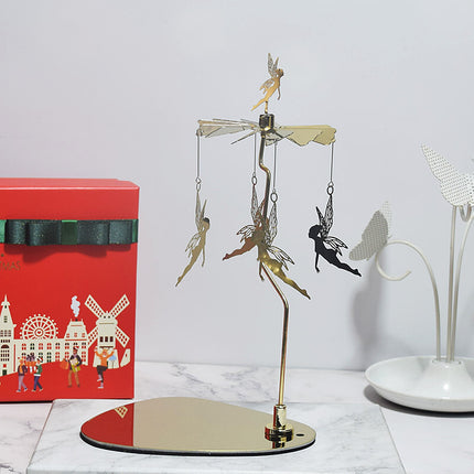 Carrusel giratorio decorativo para vela con movimiento térmico