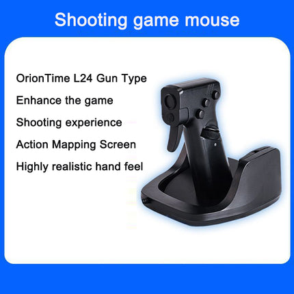 Mouse Gamer Estilo Pistola con Empuñadura Vertical y Gatillo