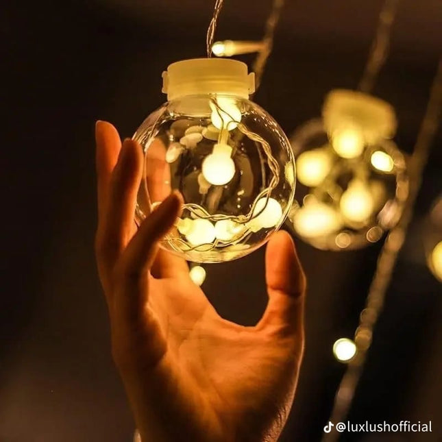 Luces LED Esferas del Deseo de 3 Metros Ámbar y Multicolor