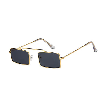 Gafas de sol rectangulares para mujer con montura metálica