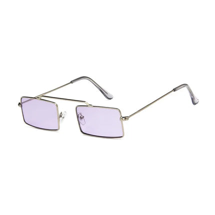Gafas de sol rectangulares para mujer con montura metálica