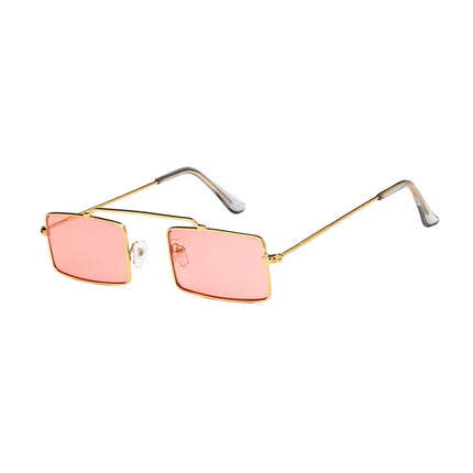 Gafas de sol rectangulares para mujer con montura metálica