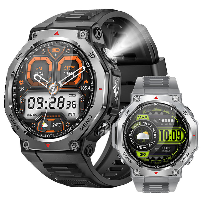 Reloj inteligente KT85 con llamadas Bluetooth y linterna