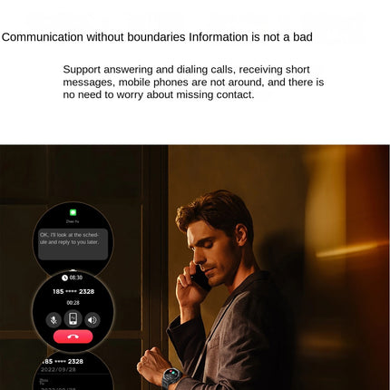 Reloj inteligente KT85 con llamadas Bluetooth y linterna