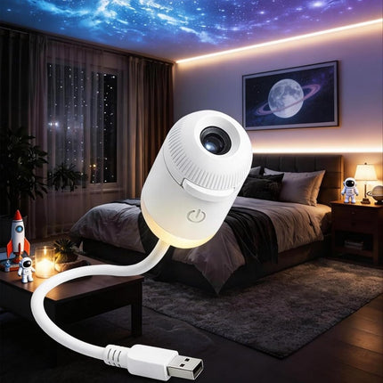 Luz nocturna de proyección USB con control táctil