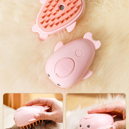 Cepillo Vaporizador Recargable para Gatos y Mascotas