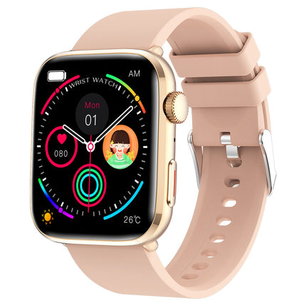 Reloj inteligente T92 con pantalla TFT y correa de silicona