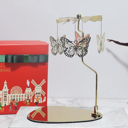 Carrusel giratorio decorativo para vela con movimiento térmico