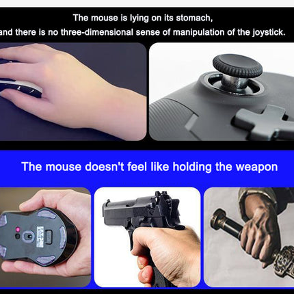 Mouse Gamer Estilo Pistola con Empuñadura Vertical y Gatillo