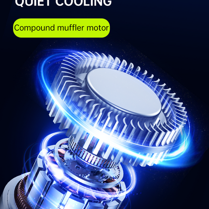 Ventilador de Cuello Mecha Recargable USB-C con 3 Velocidades