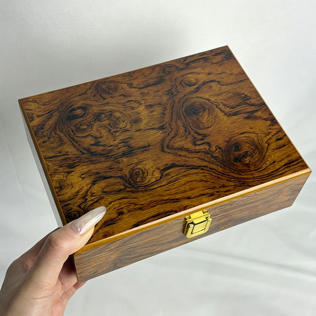 Joyero de Madera con Cerradura – Caja Organizadora de Lujo