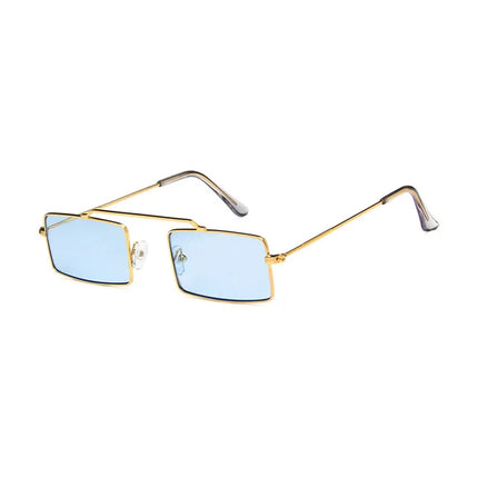 Gafas de sol rectangulares para mujer con montura metálica