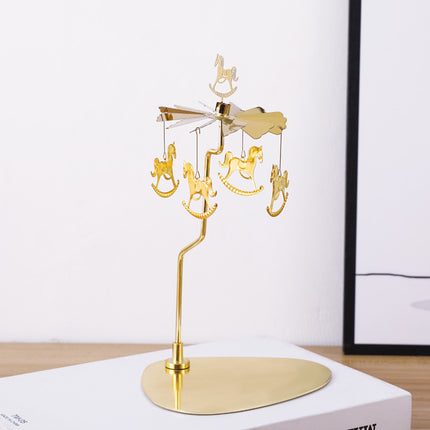Carrusel giratorio decorativo para vela con movimiento térmico