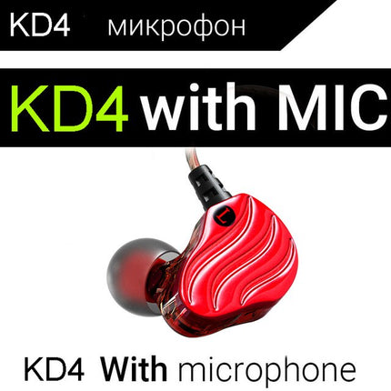 Audífonos In-Ear QKZ KD4 con Micrófono y Cable