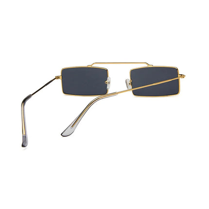 Gafas de sol rectangulares para mujer con montura metálica