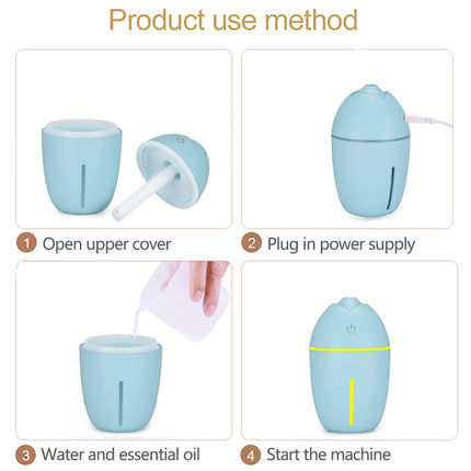 Mini humidificador ultrasónico USB para casa u oficina