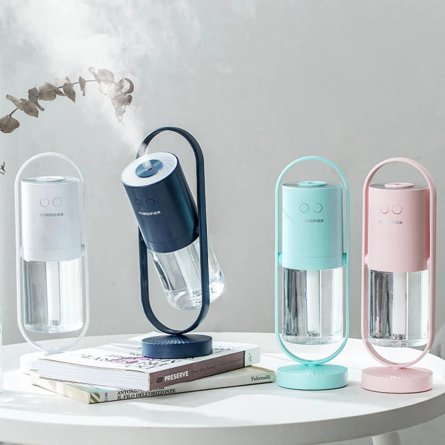 Mini humidificador USB con luz nocturna de colores