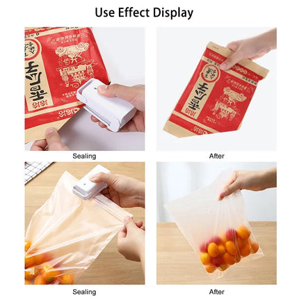 Mini Sellador de Bolsas Portátil | Mantén tus alimentos frescos en segundos