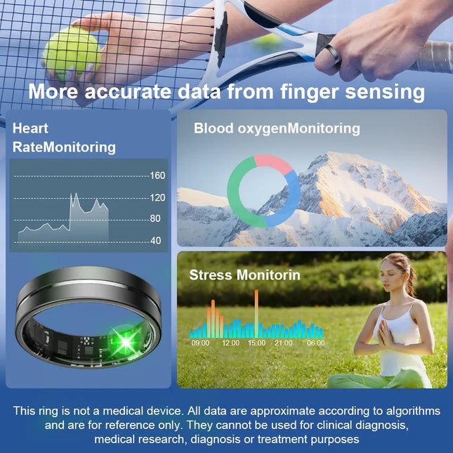 Anillo Inteligente TK7 para Actividad y Sueño