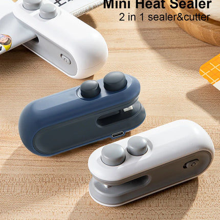 Mini Selladora Térmica Portátil para Bolsas de Alimentos