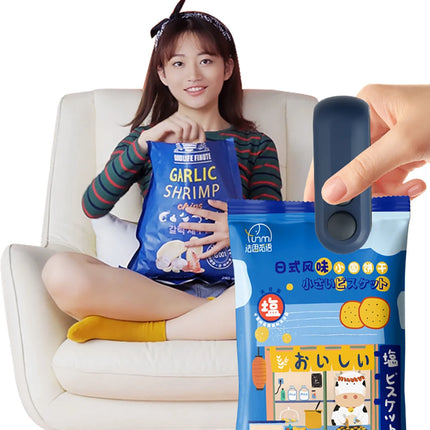 Mini Selladora Térmica Portátil para Bolsas de Alimentos