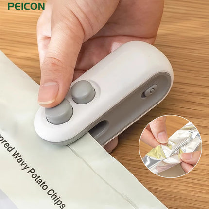 Mini Selladora Térmica Portátil para Bolsas de Alimentos