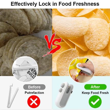 Mini Selladora Térmica Portátil para Bolsas de Alimentos