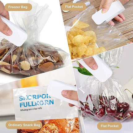 Mini Sellador de Bolsas Portátil | Mantén tus alimentos frescos en segundos