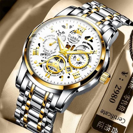 Reloj de Cuarzo para Hombre UTHAI con Correa de Acero