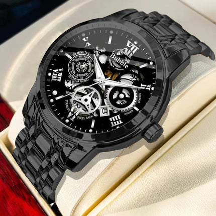Reloj de Cuarzo para Hombre UTHAI con Correa de Acero